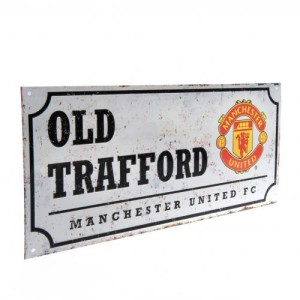 Plechová cedulka Manchester United FC ulice retro
