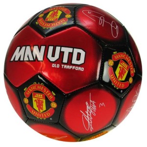 Fotbalový míč Manchester United FC s podpisy 2015