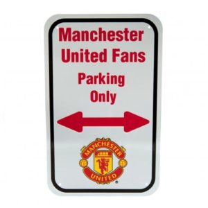 Plechová cedulka Manchester United FC No Parking (typ 16)